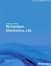 richardson electronics wiki|Engineered Solutions .